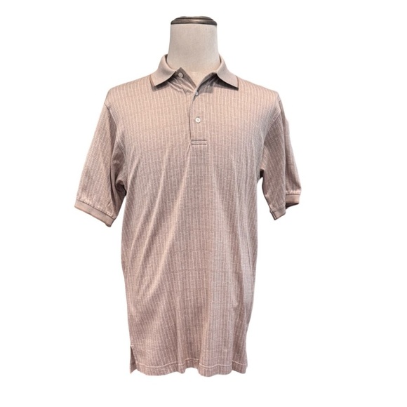 Nicklaus Men’s Classic Polo Shirt. Brown, Tan. Medium - Picture 3 of 8